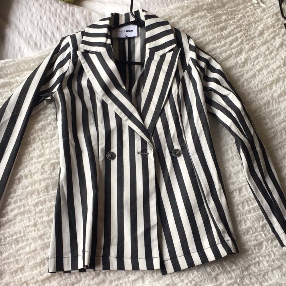 FN Striped Blazer